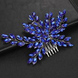 Opal Crystal Bridal Hair Combs - Wedding Headpiece