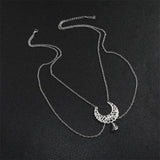 Boho Christmas Head Hair Jewelry Star Moon Stone Chain Crystal