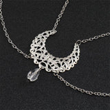Boho Christmas Head Hair Jewelry Star Moon Stone Chain Crystal
