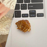 Retro Brown French Butterfly Knot Hair Clip Claw High Sense Acetic Acid Hair Acc