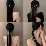 Rhinestone Snake Hair Band Tassel Crystal Headband Hairpin Women