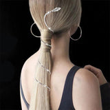 Rhinestone Snake Hair Band Tassel Crystal Headband Hairpin Women