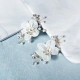 Rhinestone Flower Shoe Buckle Wedding Shoe Clips Bridal Accessories