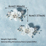 Rhinestone Flower Shoe Buckle Wedding Shoe Clips Bridal Accessories