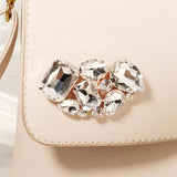 Efily Rhinestone Shoe Buckle Silver Wedding High Heels Shoe Clip Bridal Accessor