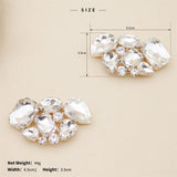 Efily Rhinestone Shoe Buckle Silver Wedding High Heels Shoe Clip Bridal Accessor