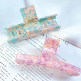 Colorful T Word Hair Clip Claw for Women Girls