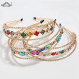Crystal Tiara Crown Headband for Girls Bridal Prom Wedding Hair Accessory