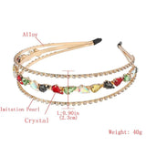Crystal Tiara Crown Headband for Girls Bridal Prom Wedding Hair Accessory