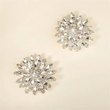 Efily Rhinestone Flower Shoe Decorative Clip Crystal Wedding Shoe Accessories