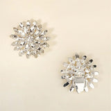 Efily Rhinestone Flower Shoe Decorative Clip Crystal Wedding Shoe Accessories