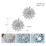 Efily Rhinestone Flower Shoe Decorative Clip Crystal Wedding Shoe Accessories