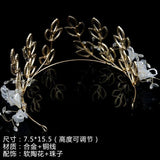 Baroque Pearl Crown Bridal Wedding Hair Accessory