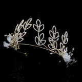 Baroque Pearl Crown Bridal Wedding Hair Accessory