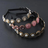 Baroque Rhinestone Headband Wedding Headwear Women Bridal Hair