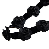 Gothic Garland Crown Flower Rose Hair Band Headband Elastic Hair Band