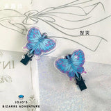 JoJo's Bizarre Adventure Hair Clip Bridal Necklaces Butterfly Chain