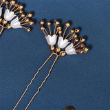 3pcs Flower Pearl Wedding Hairpin Clips Bridal Hair Accessories