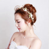 Japanese & Korean Bride Corolla Headband Wedding Flower Wreath