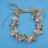 Japanese & Korean Bride Corolla Headband Wedding Flower Wreath