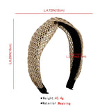 Vintage Raffia Hairband Grass Weaving Headband Hair Accessories