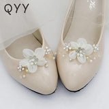 Pearl Bridal Crystal Wedding Shoe Buckle Party Prom Accessories