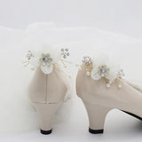 Pearl Bridal Crystal Wedding Shoe Buckle Party Prom Accessories