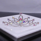 Crystal Combs Crown Rhinestone Hairpins Tiaras Bridal Wedding Hair Jewelry