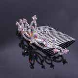 Crystal Combs Crown Rhinestone Hairpins Tiaras Bridal Wedding Hair Jewelry
