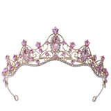 Crystal Crown Hair Accessories Tiara Girls Party Rhinestone Bridal Crown