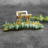 Turquoise Stone Large Claw Hair Clip for Women