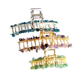 Turquoise Stone Large Claw Hair Clip for Women