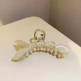 Opal Pearl Fishtail Hair Clip Metal Shark Clip Hair Accessories