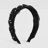 Pearls Chiffon Braided Headband Sweet Hairband for Women