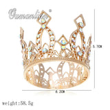 Golden Crystal Flower Crown Tiara Mini Tiara Wedding Hair Accessory E151
