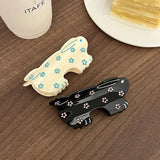 Colorful Flowers Rhinestone Rabbit Hairpin for Women