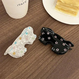 Colorful Flowers Rhinestone Rabbit Hairpin for Women