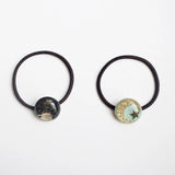 Crystal Glass Starry Sky Elastic Hair Rope Harajuku Hair Accessories