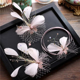 3pc Concave Modelling Wedding Hair Accessories Set
