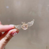 Korean Angel Wings Crystal Hair Clip for Girls