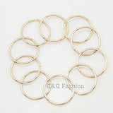 10 Hoop Circle Dreadlock Dreads Updo Hair Pin Dress Snap Barrette Clip