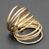 10 Hoop Circle Dreadlock Dreads Updo Hair Pin Dress Snap Barrette Clip