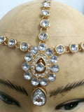 Kundan Stone Matha Patti Head Piece Indian Hair Style