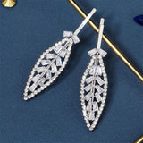 CZ Hair Clip 2pcs Wedding Barrettes Crystal Hairpin Bridal Headpiece
