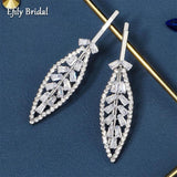 CZ Hair Clip 2pcs Wedding Barrettes Crystal Hairpin Bridal Headpiece