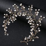 Bridal Crystal Leaves Headbands Wedding Hair Accessory