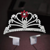 Bride Crystal Crown Headdress Wedding Hair Comb