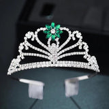 Bride Crystal Crown Headdress Wedding Hair Comb