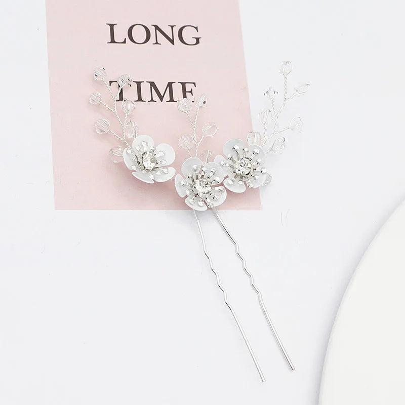 Austrian Crystal Hairpin Wedding Hair Jewelry Accessories Bridal Headpieces