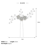 Austrian Crystal Hairpin Wedding Hair Jewelry Accessories Bridal Headpieces
